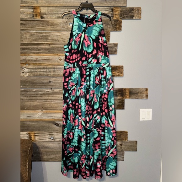 Torrid Butterfly Halter Long Maxi Dress Womens Size 1X NWT Romantic Feminine